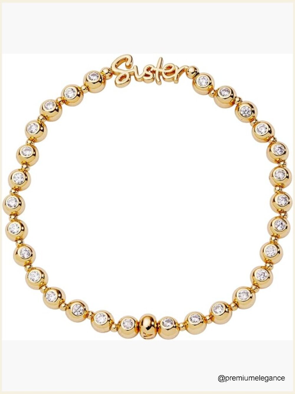 Stretch Crystal Bracelet for Women - Elongated